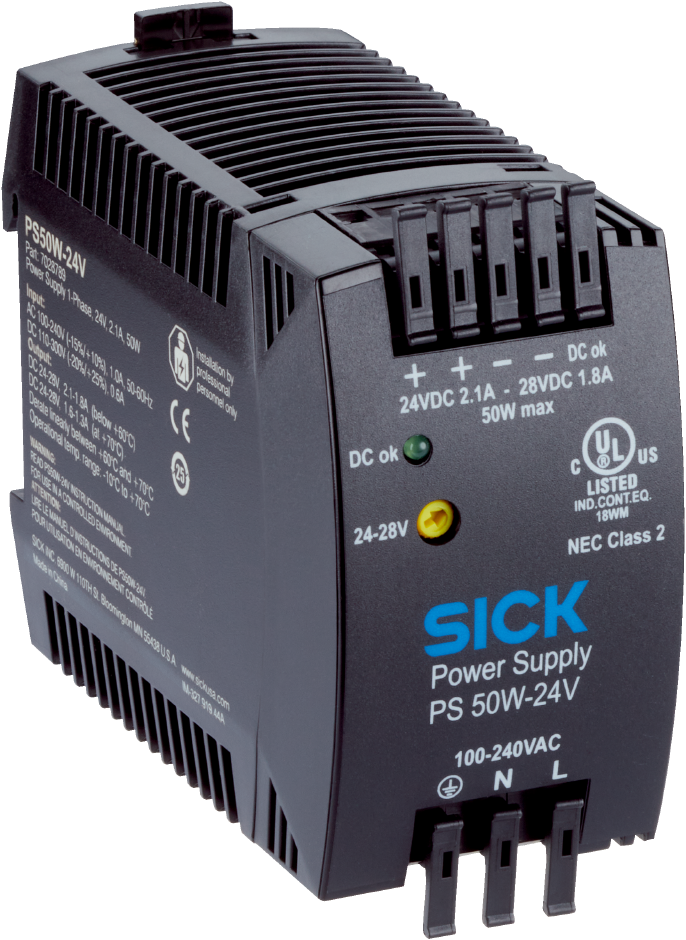 Sick POWERSUPPLY, CLASS II 100-240VAC/24V/50W (7028789)