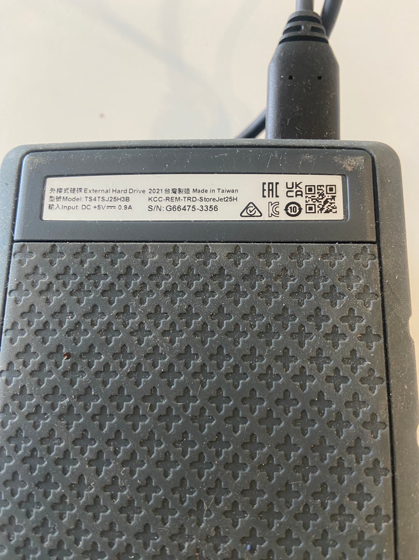 Transcend StoreJet H3 2.5 inch 4 TB External Hard Drive